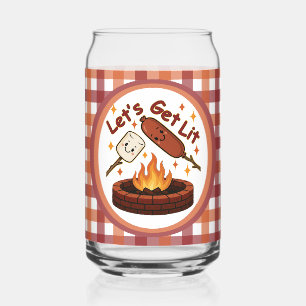Lass's Get Lit Firepit - Niedlicher Marshmallow & Dosenglas