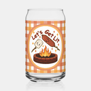 Lass's Get Lit Firepit - Niedlicher Marshmallow & Dosenglas