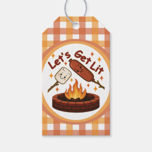 Lass's Get Lit Firepit - Niedlicher Marshmallow &  Geschenkanhänger