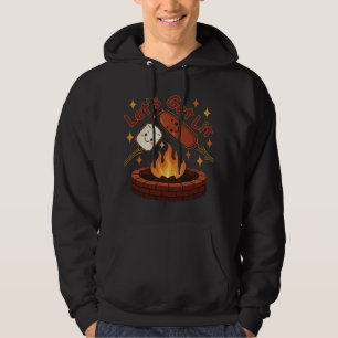 Lass's Get Lit Firepit - Niedlicher Marshmallow & Hoodie