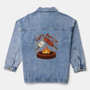 Lass's Get Lit Firepit - Niedlicher Marshmallow & Jeansjacke