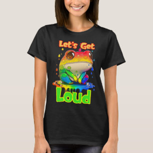 Lass's Get Loud Transgender LGBTQ Rights Sad Rainb T-Shirt