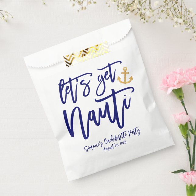 Lass's Get Nauti | Nautischer Junggeselinnen-Absch Geschenktütchen (Versiegelt)