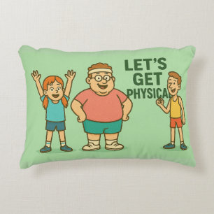 Lass's Get Physical - Funny Retro Fitness Kissen