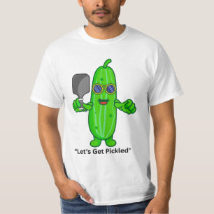 Lass's Get Pickled Funny Pickleball Player Gesch T-Shirt