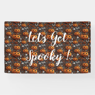 Lass's Get Spooky - Jack-O’-Lantern Halloween Banner