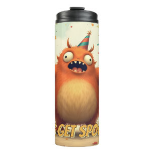 Lass's Get Spooky - Niedlich Monster Party Spaß Thermosbecher