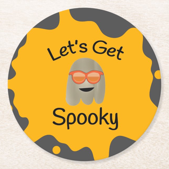 Lass's Get Spooky Paper Untersetzer (Vorderseite)