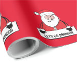 LASS'S GO BRANDON CHRISTMAS SANTA WRAPPING PAPER GESCHENKPAPIER<br><div class="desc">LASS'S GO BRANDON SANTA CLAUS WRAPPING PAPIER</div>