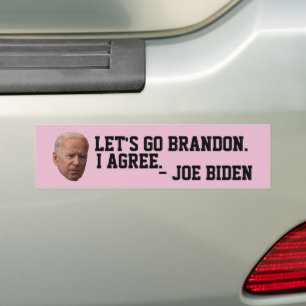 LASS'S GO BRANDON (JOE AGREES) AUTOAUFKLEBER