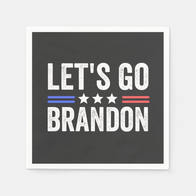 LASS'S GO BRANDON Kardinal Serviette (Vorderseite)