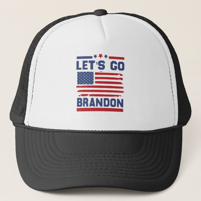Lass's Go Brandon Truckerkappe (Vorderseite)