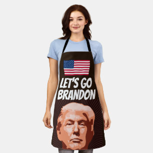 LASS'S GO BRANDON TRUMP KÜCHE SCHÜRZE FÜR CHRISTMA