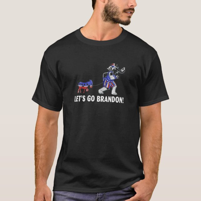 Lass's Go republican Drag Demokrat Funny Anti Joe  T-Shirt (Vorderseite)