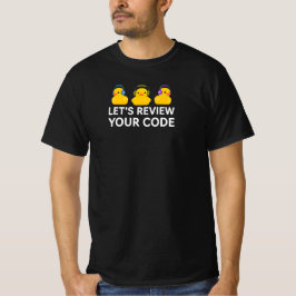 Lass's Review Your Code Funny Rubber Duck Debuggin T-Shirt