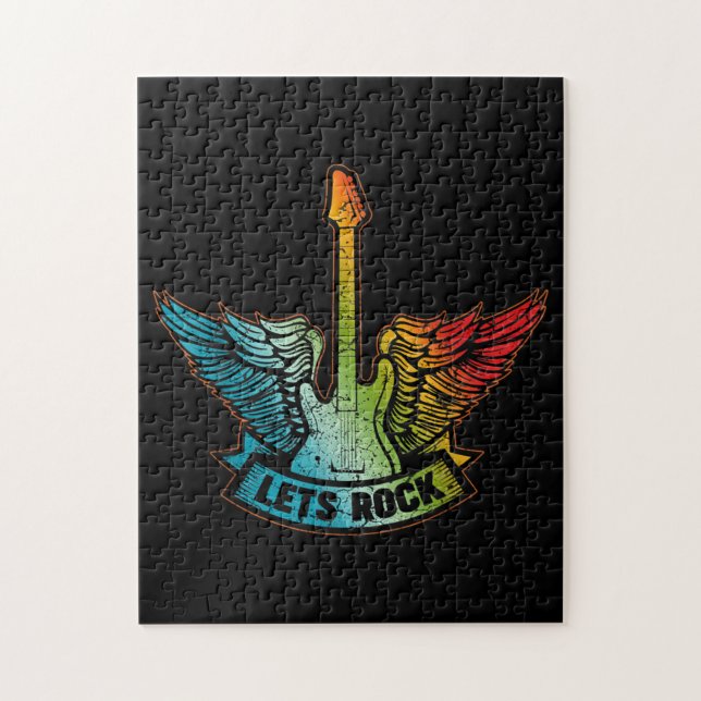 Lass's Rock Legend Rock and Roll Music Gitarre (Vertikal)