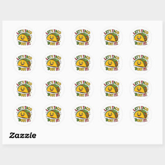 Lass's Taco "Bout It! Funny Taco Sticker - Niedlic