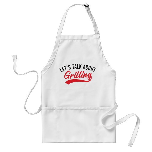 Lass's Talk über Grillen Schürze (Vorne)