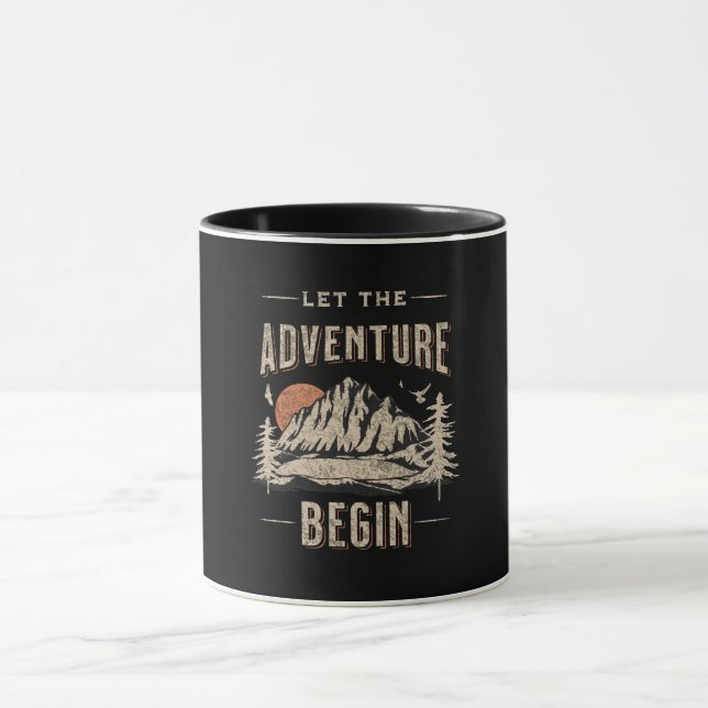 Lasst das Abenteuer beginnen Tasse (Zentrum)