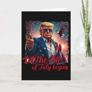 Lasst den 4. Juli beginnen, lustiger Trump, amerik Karte