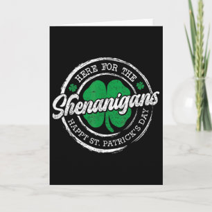 Lasst den Unfug beginnen St. Patricks Day Frauen Karte
