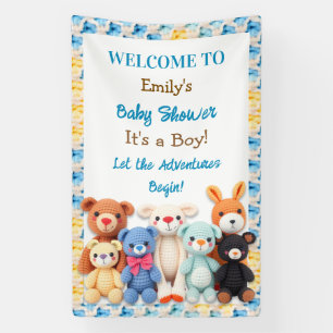 Lasst die Abenteuer beginnen   Baby Shower für ein Banner