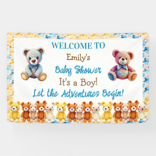 Lasst die Abenteuer beginnen Baby Shower für ein Banner