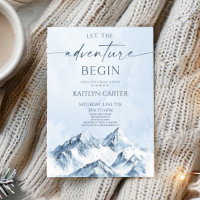 Lasst die Abenteuer beginnen Mountain Bridal Showe