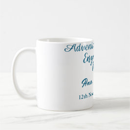 Lasst die Abenteuer beginnen Verlobungsfeier Name  Kaffeetasse
