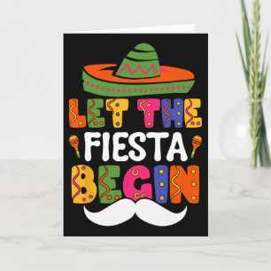 Lasst die Fiesta beginnen Lustiger Cinco De Mayo M Karte