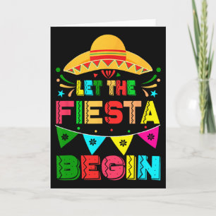 Lasst die Fiesta beginnen Lustiger Cinco De Mayo M Karte