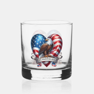 Lasst die Freiheit Adlerherzen erklingen Whiskyglas