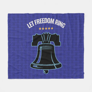 Lasst die Freiheit erschallen Liberty Bell Patriot Fleecedecke
