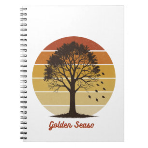 Lasst die Kürbis-Zeiten Rollen Herbstdesign Notizblock