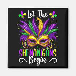 Lasst die Mardi-Gras-Scherze beginnen Jester Lusti Magnet