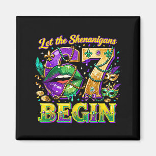 Lasst die Mardi Gras-Shenanigans 67 beginnen Zitat Magnet