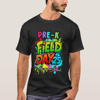 Lasst Die Spiele Beginnen Vor K Feld Tag 2025 Lehr T-Shirt