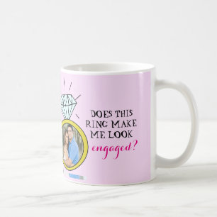 Lässt dieser Ring mich verlobt schauen? Kaffeetasse
