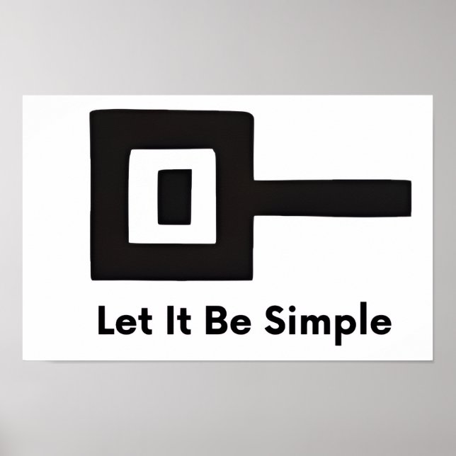 Lasst es einfach sein Wandposter Poster (Vorne)