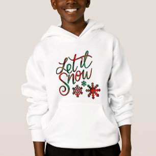 Lasst es Karierten Jungen heitern Hoodie