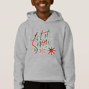 Lasst es Karierten Jungen heitern Hoodie