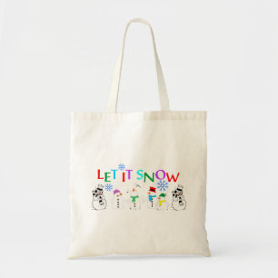 Lasst es mit Schneemännern schneien Tragetasche