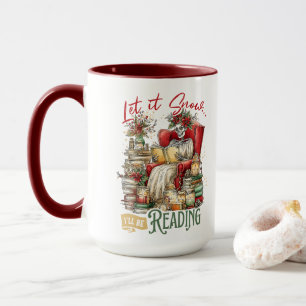 Lasst es schneien Ich werde lesen Tasse
