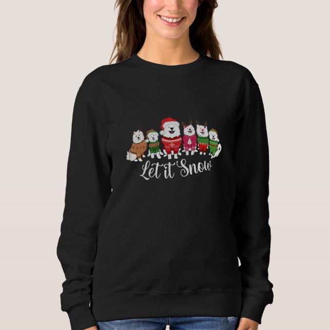 Lasst es schneien! sweatshirt (Vorderseite)