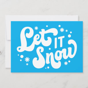 Lasst es schneien Winterdesign Karte