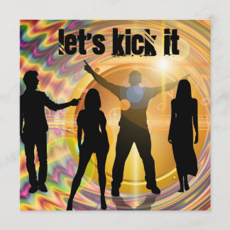 "Lasst es uns kick it" Einladung zum Geburtstag