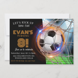 Lasst es uns kleben, Fußball-Party, Fußball Einladung
