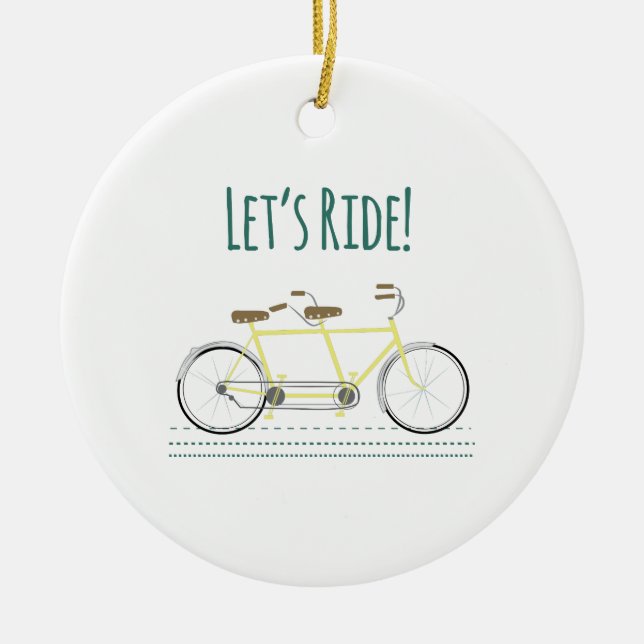 Lässt Fahrt Keramik Ornament (Vorne)