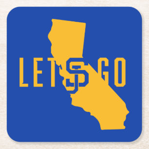 lässt gehen SJ Rechteckiger Pappuntersetzer