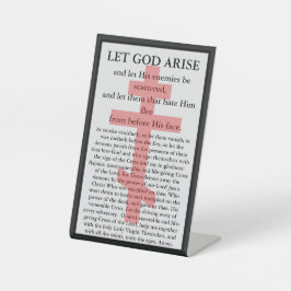 Lasst Gott auferstehen Orthodoxe Gebetskarte Sockelschild